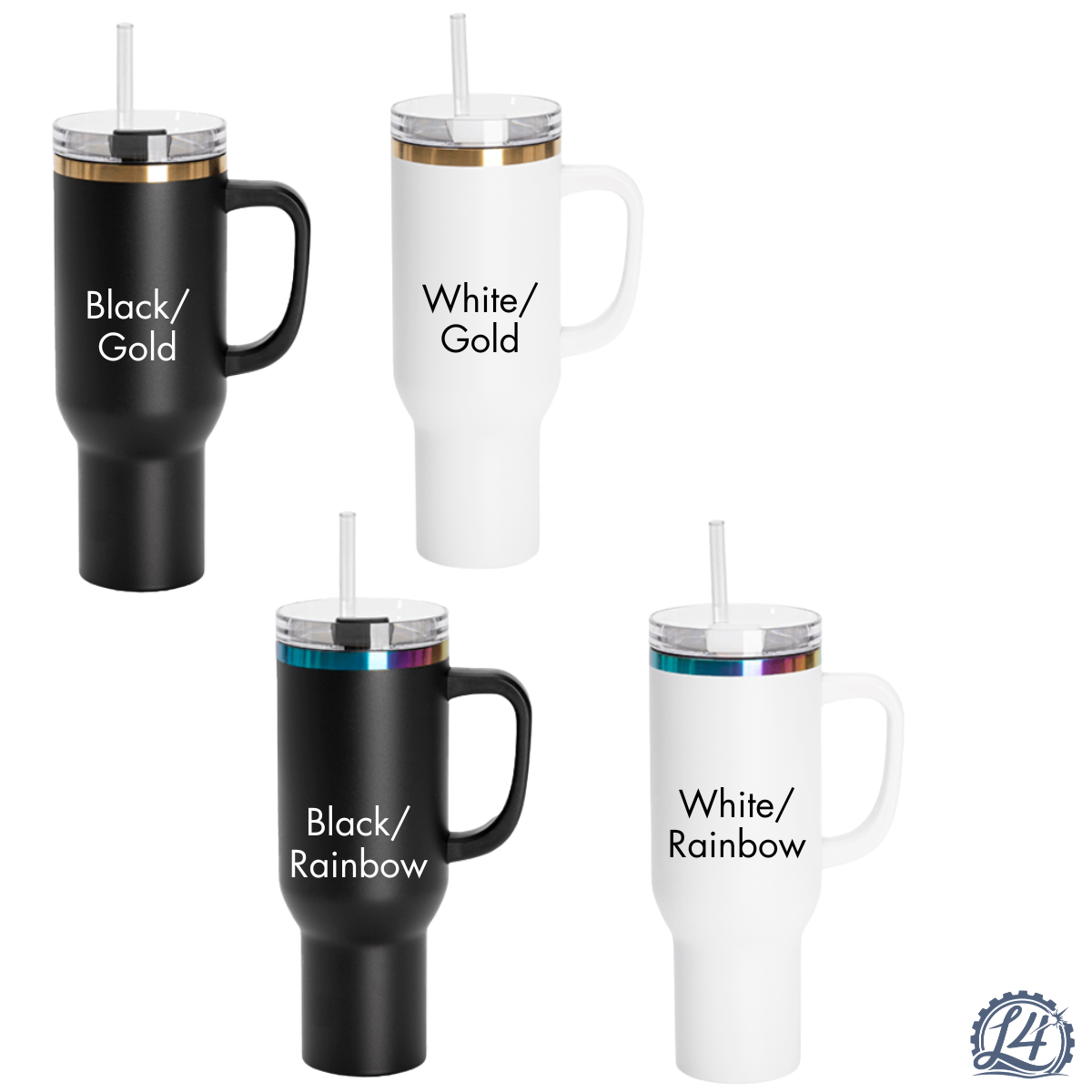 40 oz Tumbler with Side Handle