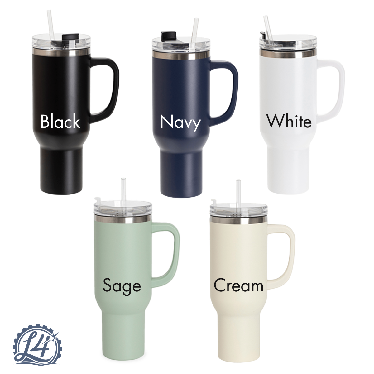 40 oz Tumbler with Side Handle