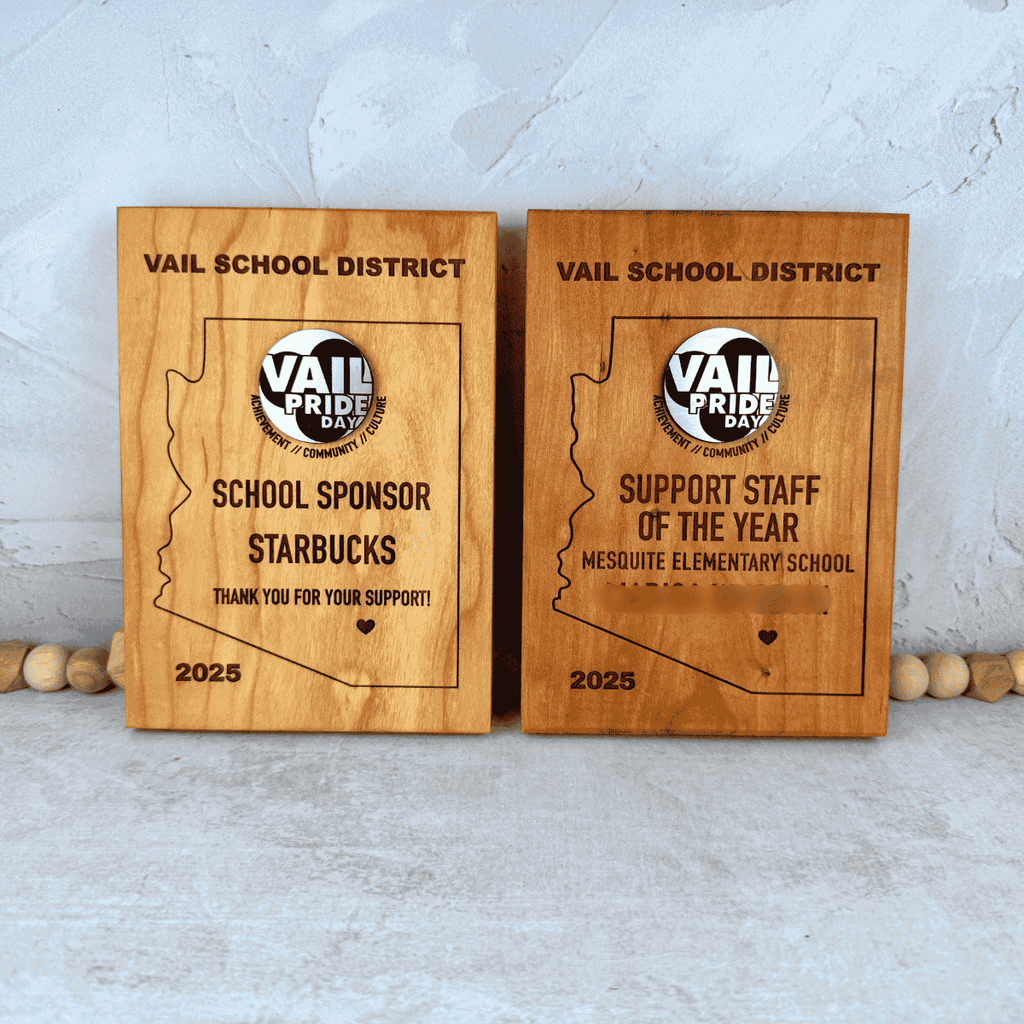 Thick Hardwood Standing Plaques image 5