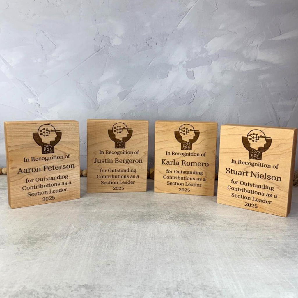 Thick Hardwood Standing Plaques image 4