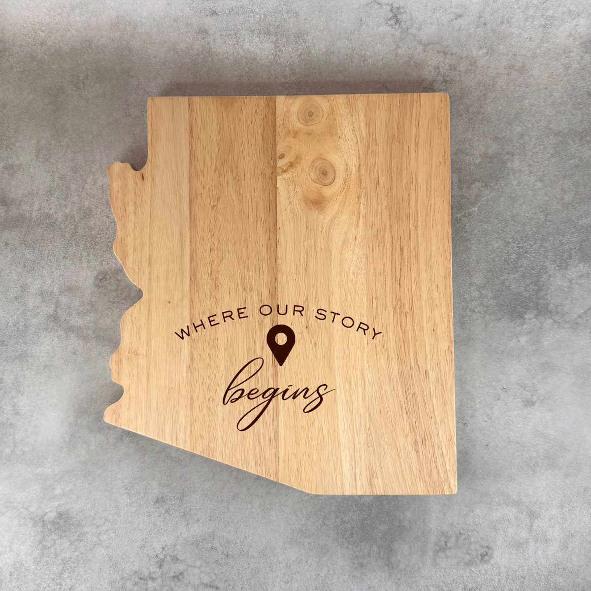 Arizona Cutting Board - Custom Engraved