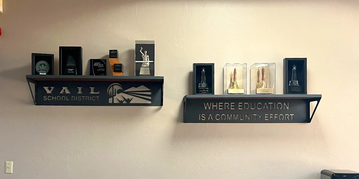 Custom Wood and Metal Shelves