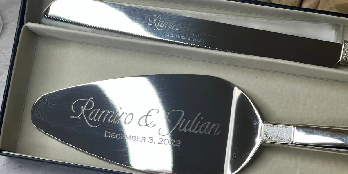 Engraved Wedding Utensils