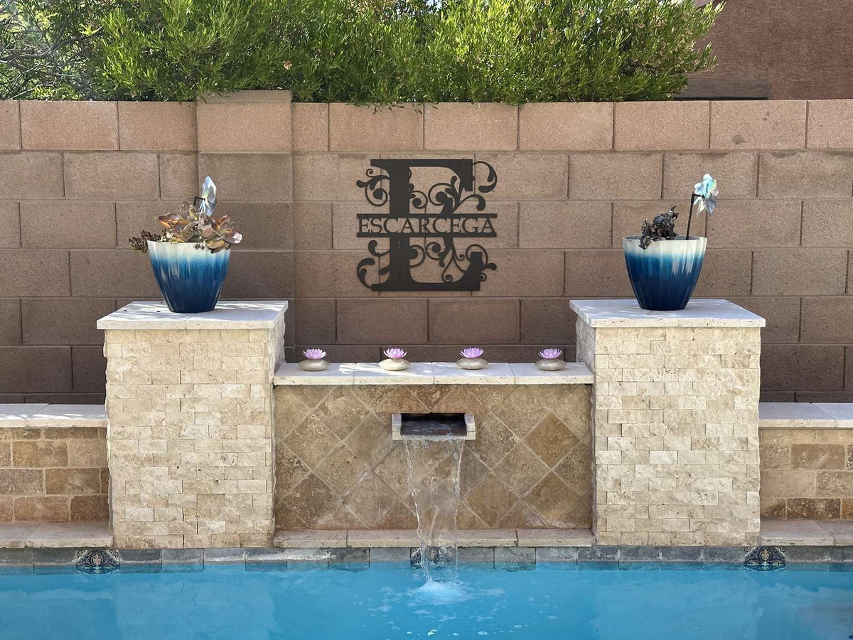 Outdoor Metal Monogram