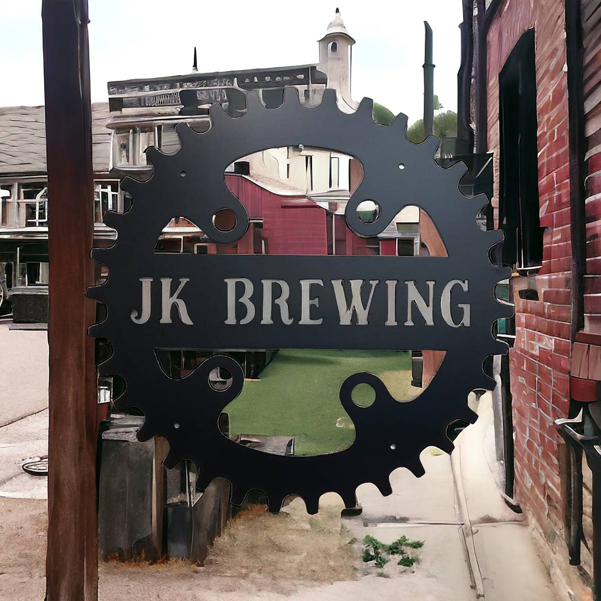 Metal Brewery Sign