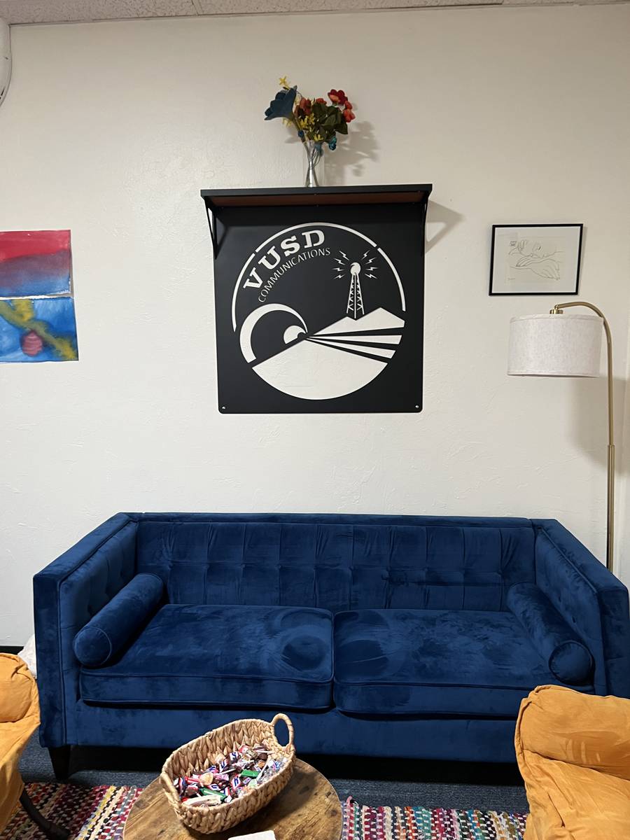 Custom Metal Business Sign with Shelf