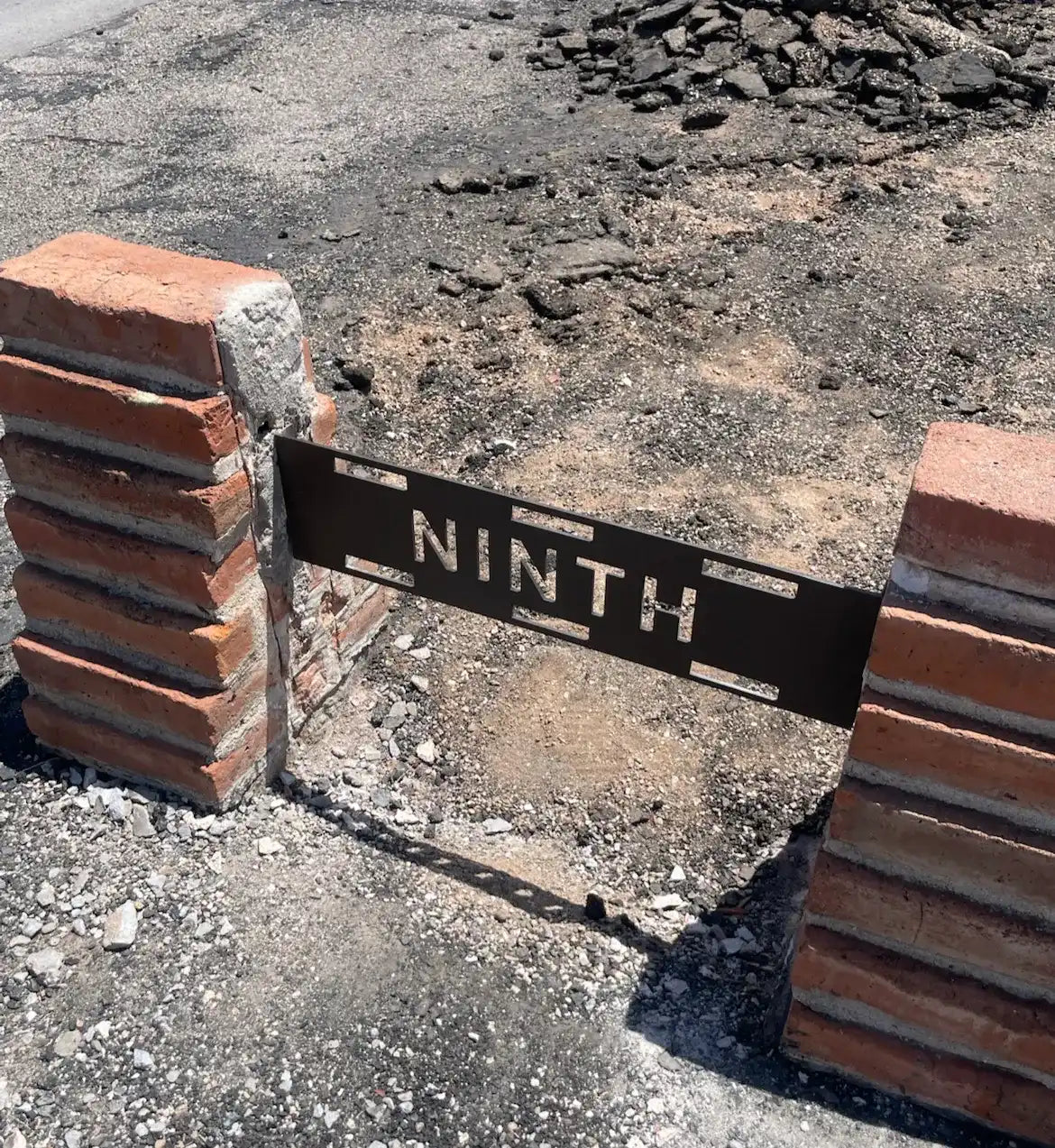 1/4" steel sign