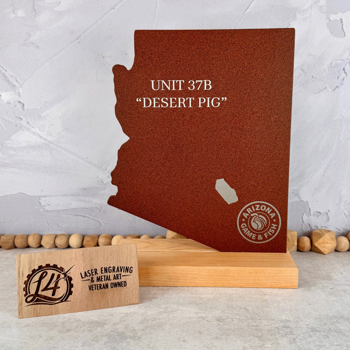 Metal State Shaped Plaques
