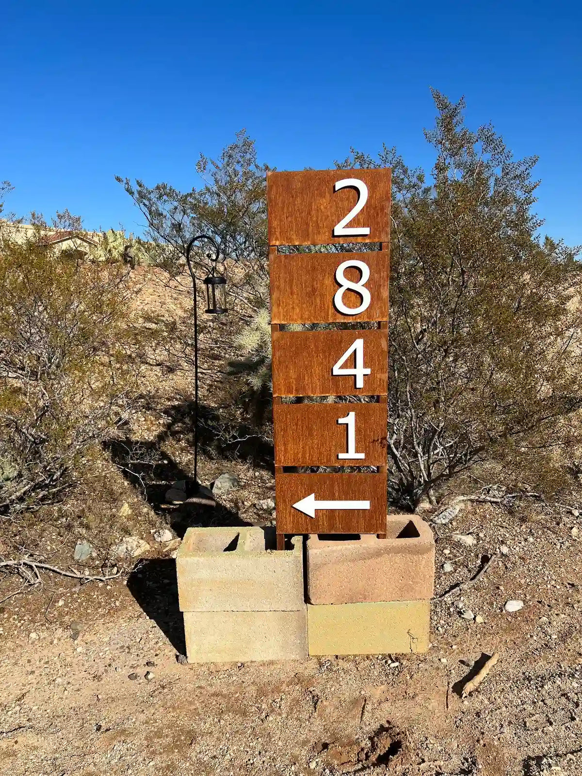 Rusted Address Sign