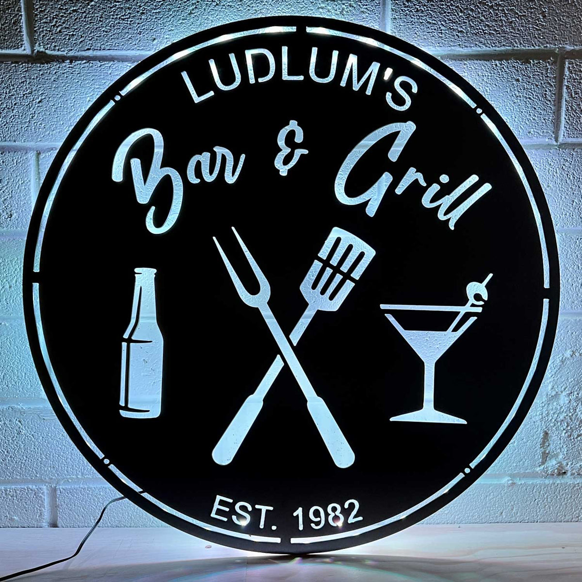 Custom Metal BBQ Sign