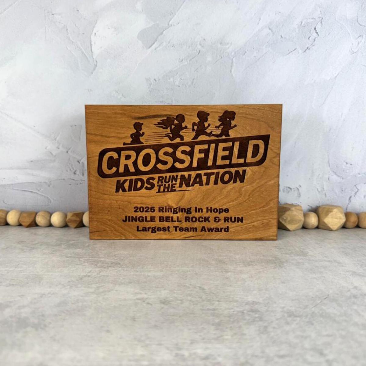 Thick Hardwood Standing Plaques image 0