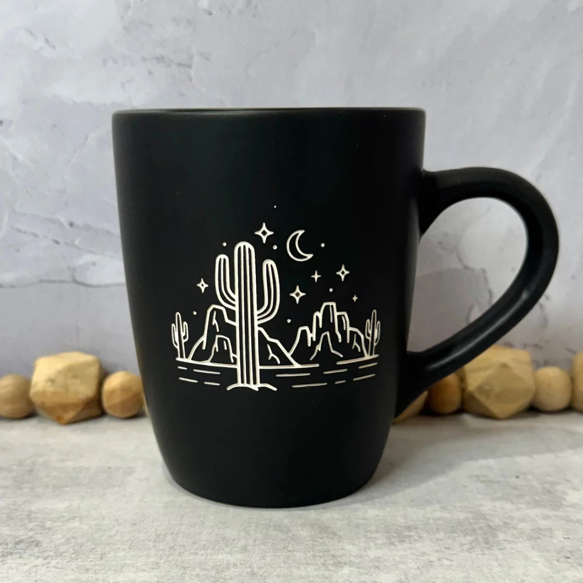 Sand Carved Coffee Mugs