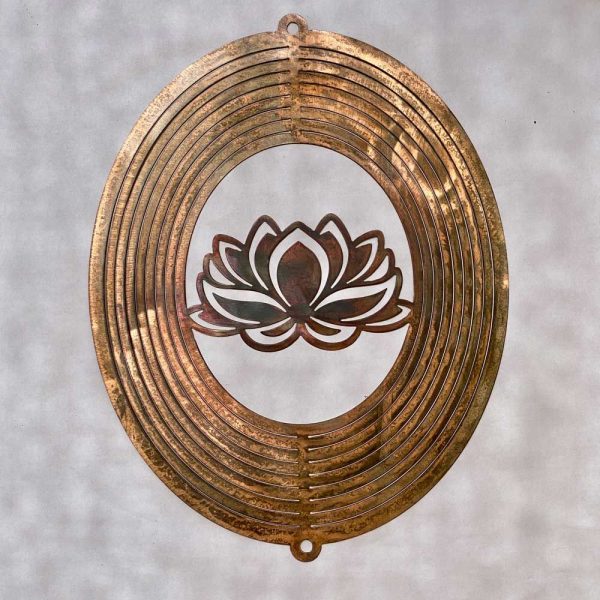 lotus flower wind spinner