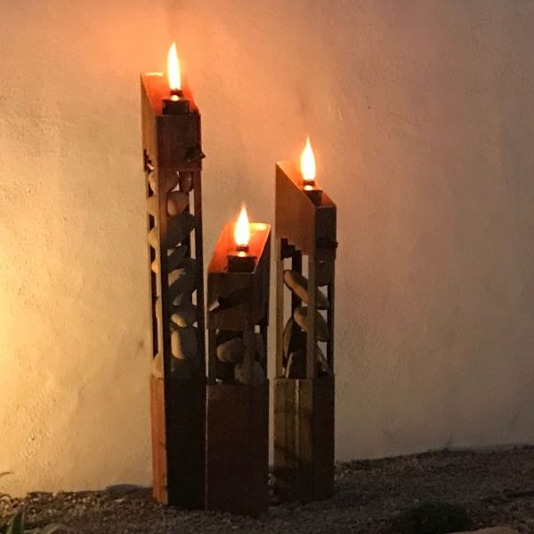 plasma cut and welded metal torches in Tucson