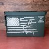ammo can with flag made of guns