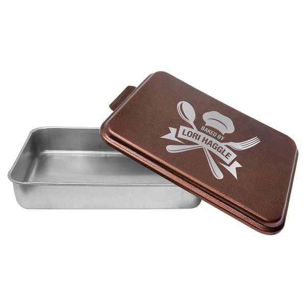 silver cake pan with copper lid
