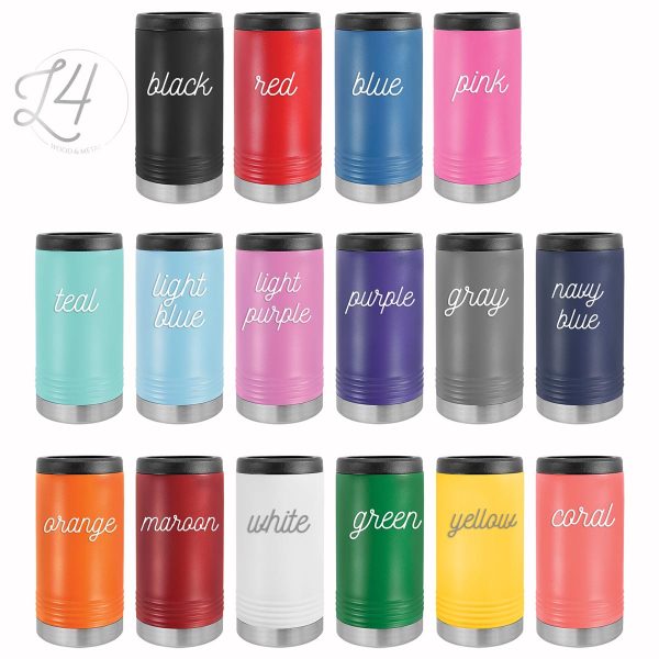 color options for slim can coozies for custom laser engraving