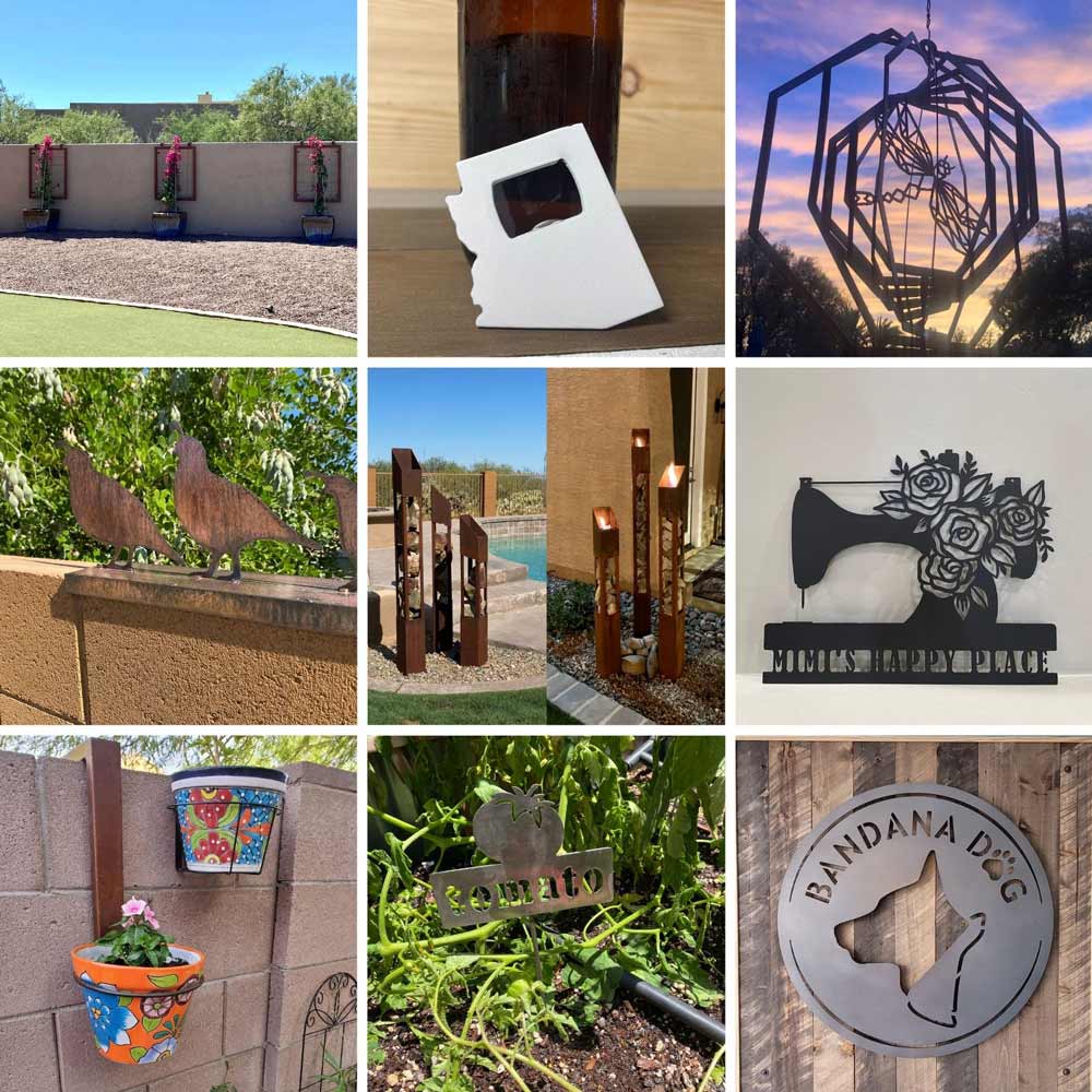 Metal Signs and Yard Art in Tucson, Arizona L4 Laser Engraving and