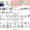 white image with small thumbnails of our designs available for laser engraving.