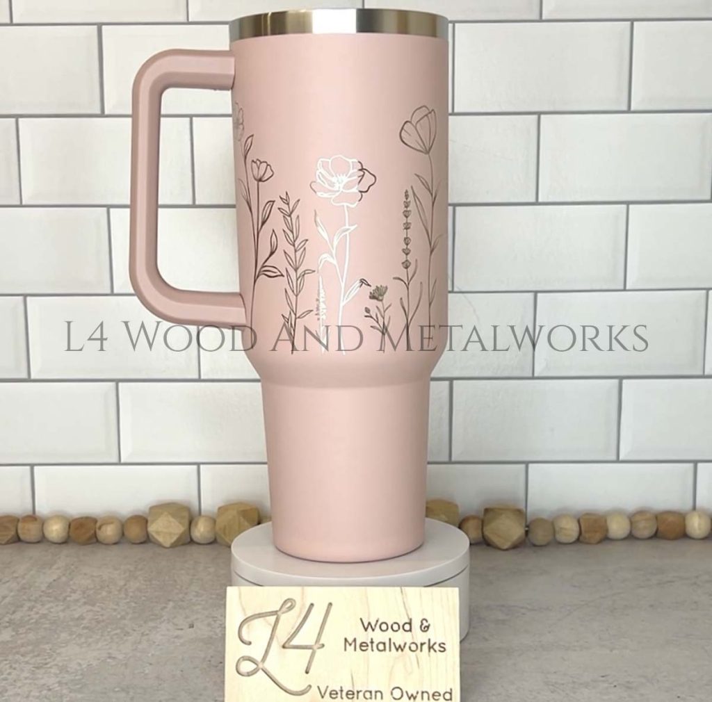 Engraved Stanley Tumblers L4 Laser Engraving And Metal Art 