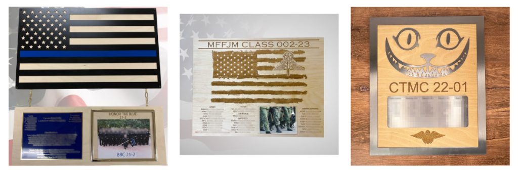 military class awards created by L4 Laser Engraving and Metal Art in Tucson, Arizona
